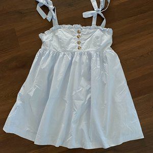 Urban Outfitters Baby Blue Tie Shoulder Blouse Size M